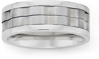 Angus & Coote M+y stainless steel men's ring offer