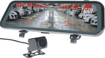 Autobarn Gator 9” clip on rearview mirror with reverse & live stream camera included offer