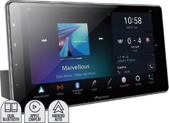 Autobarn Pioneer 9” 200w hd floating av wireless carplay android auto alexa receiver offer