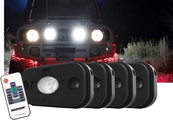 Autobarn Roadvision led 4 piece rock light kit offer