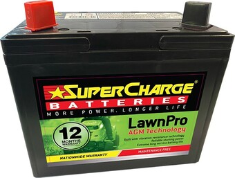 Autobarn Supercharge lawn pro agm battery offer