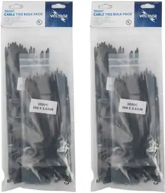 Autobarn Voltage cable ties bulk pack 300pcs offer