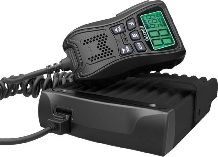 Crystal 5w 80ch ultra compact uhf cb radio with remote mic control