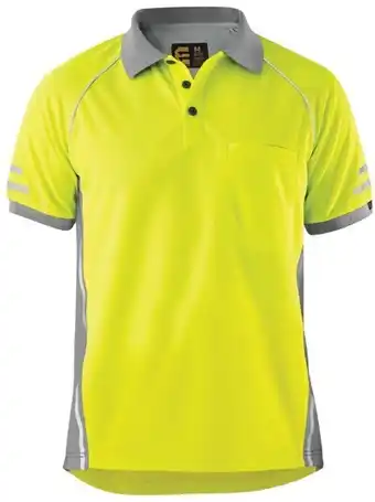 RSEA Safety Eleven aerocool hi-vis polo shirt - fluoro yellow offer