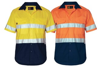 Eleven aerocool hi-vis spliced hoop taped s/s shirt