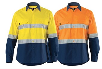 RSEA Safety Eleven aerocool hi-vis spliced l/s shirt with perforated 3m™ tape offer
