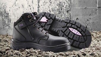 RSEA Safety Steel blue women’s parkes hiker style lace up ankle safety boots offer