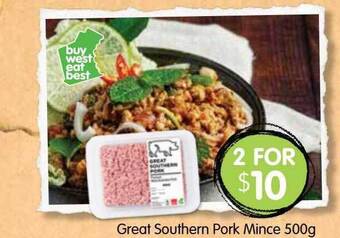 Spudshed Great southern pork mince offer