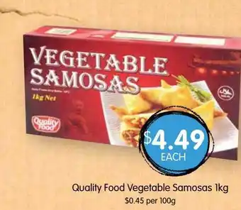 Spudshed Quality food vegetable samosas offer