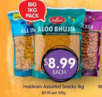 Spudshed Haldiram assorted snacks offer