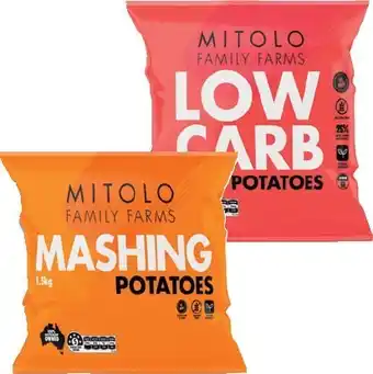 IGA Mashing, chipping & low carb 1.5kg potato pack* offer