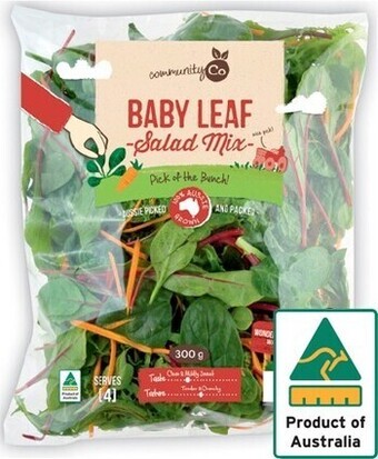 IGA Community co baby leaf mix 300g offer