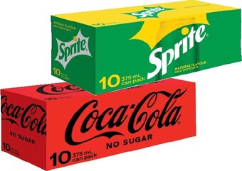 IGA Coca-cola, sprite or fanta 10x375ml selected varieties offer