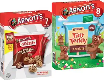 IGA Arnott’s tiny teddy, shapes, minis or bluey 7-8 pack selected varieties offer