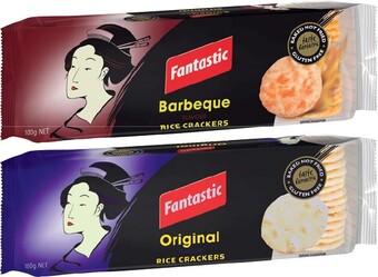 IGA Fantastic rice crackers 100g selected varieties offer