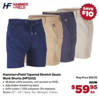 RSEA Safety Hammer+Field Tapered Stretch Seam Work Shorts (HF1202) offer