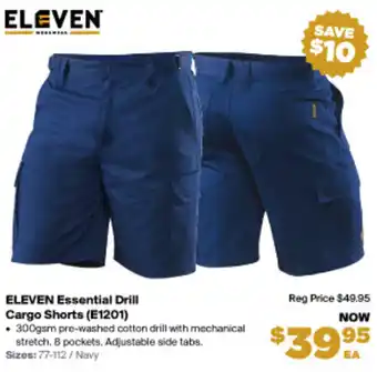RSEA Safety Eleven Essential Drill Cargo Shorts (E1201) offer