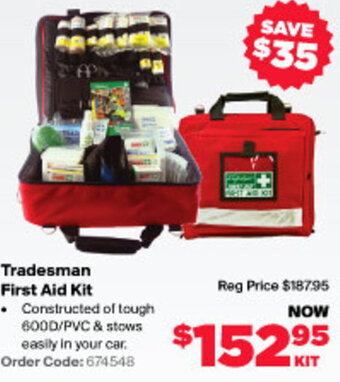 RSEA Safety Tradesman First Aid Kit offer