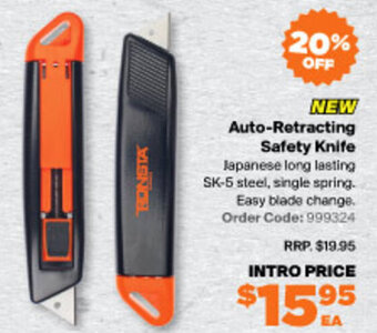 Auto-Retracting Safety Knife