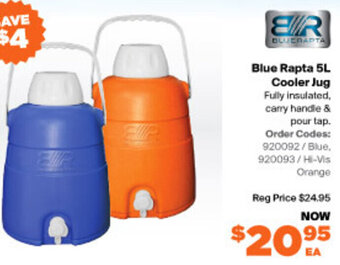 Blue Rapta 5L Cooler Jug
