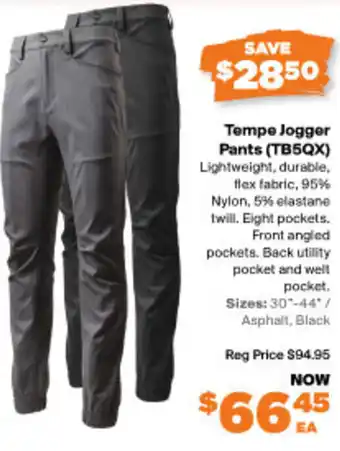 RSEA Safety Tempe Jogger Pants (TB5QX) offer