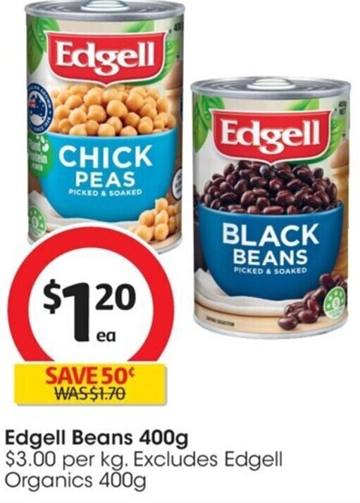 Edgell Beans 400g offer at Coles