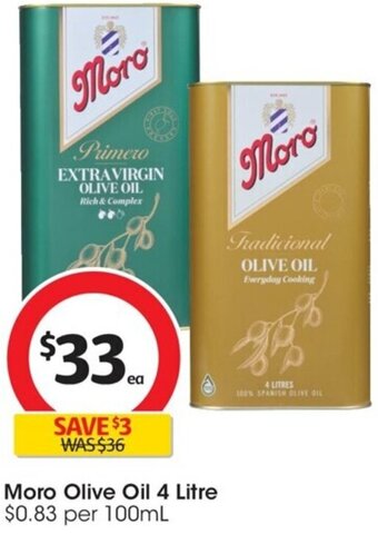 Coles Moro Olive Oil 4 Litre offer