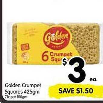Spar Golden crumpet squares offer