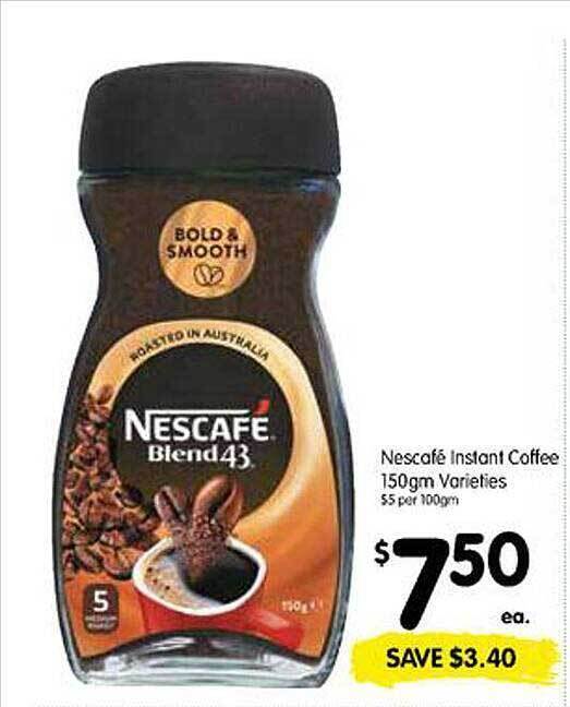 Nescafé instant coffee offer at Spar