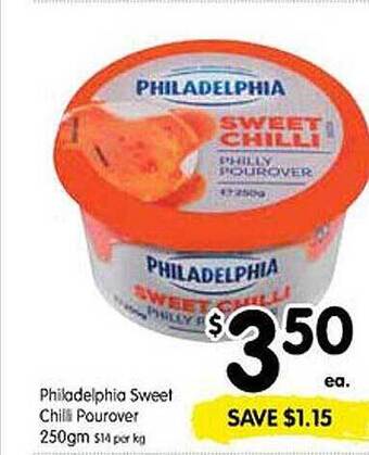 Spar Philadelphia sweet chilli pourover offer