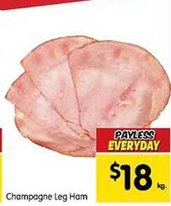 Spar Champagne leg ham offer