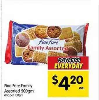 Fine fare family assorted