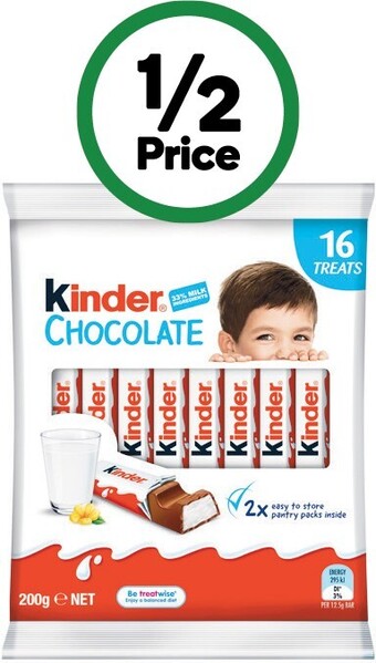 Woolworths Kinder sharepack 200g offer