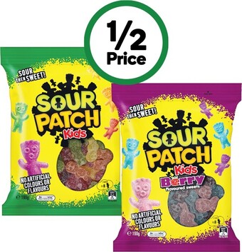 Woolworths Sour patch medium bags 190g offer