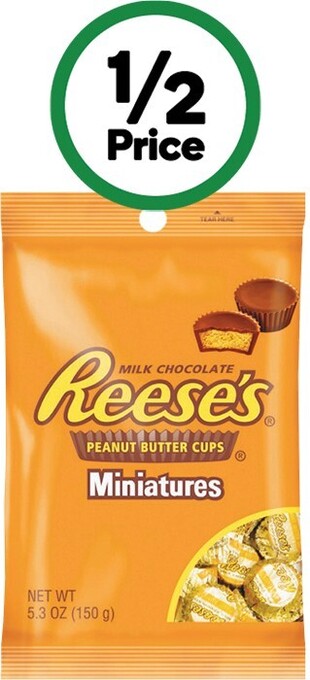 Woolworths Reese’s miniatures 150g offer