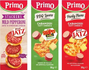 Woolworths Primo stackers or trios 45-57g offer