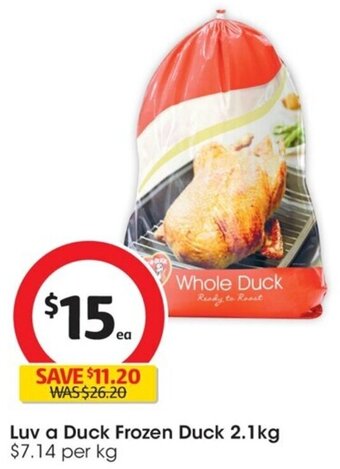 Coles Luv A Duck Frozen Duck 2.1Kg offer
