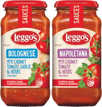 Woolworths Leggo’s pasta sauce 500g offer