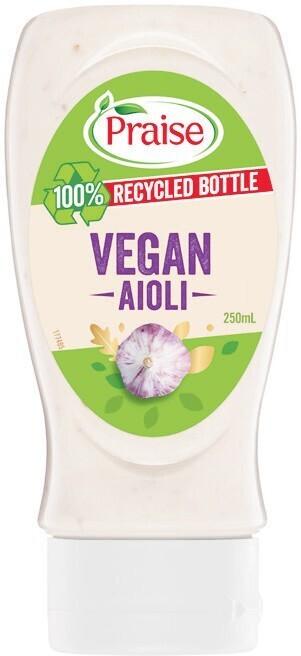 Woolworths Praise vegan aioli or mayonnaise 250-360ml offer