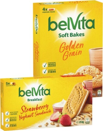 Woolworths Belvita breakfast crunch 253g or belvita soft bakes 200g offer