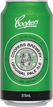 Woolworths Coopers pale ale cans 24x375ml offer