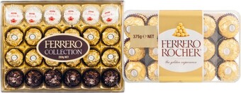 Coles Ferrero rocher 30 pack 375g or collection chocolate gift box 24 pack 269g offer