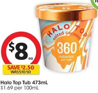 Coles Halo Top Tub 473ml offer
