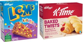 Coles Kellogg's lcms 120g-138g, k-time 165g-185g or nutri-grain bars 144g offer