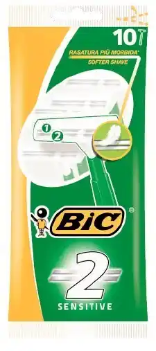Coles Bic 2 sensitive disposable razors 10 pack offer