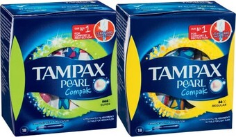 Coles Tampax pearl compak applicator tampons regular or super 18 pack offer