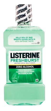 Coles Listerine freshburst or freshburst zero mouthwash 500ml offer