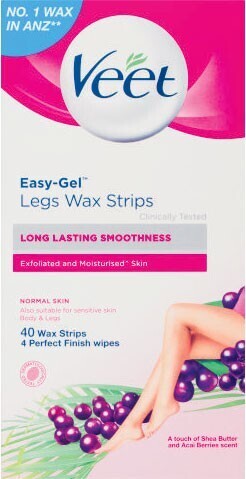 Coles Veet shea butter & berry hair removal wax strips 40 pack offer