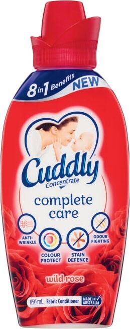 Coles Cuddly fabric conditioner 850ml offer