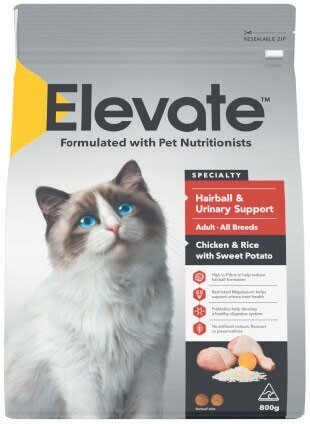 Coles Elevate dry cat food 800g offer